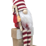 Mini Candy Cane Gonk Wooden Stocking