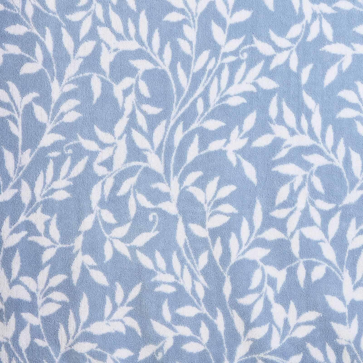 Sandringham Jacquard Leaf Towel Blue