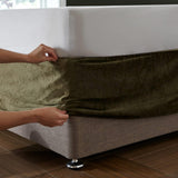 Kingsley Matt Velvet Base Wrap Olive