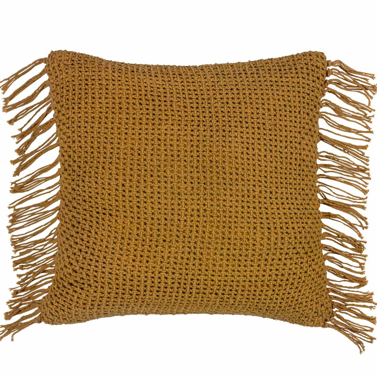 Nimble Fringed Cotton Cushion Cover 18" x 18" (45cm x 45cm)