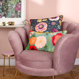 Bright Blooms Illustrated Cushion Cover