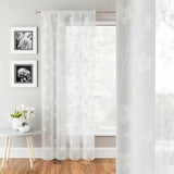 Sienna Voile Curtain Panel White