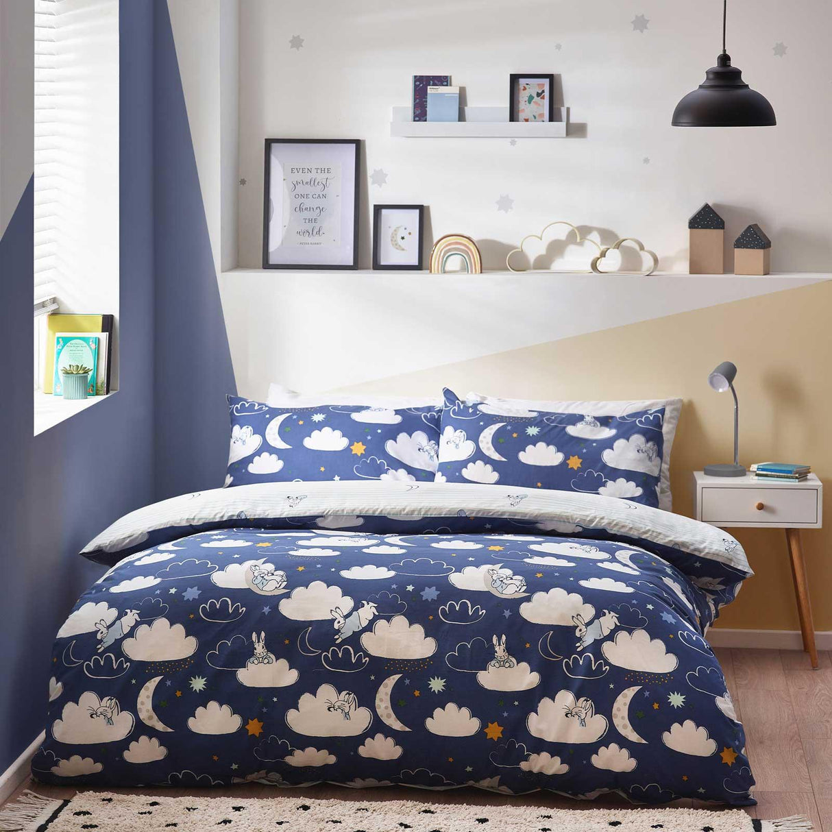 Peter Rabbit™ Sleepy Head Duvet Cover Set Blue