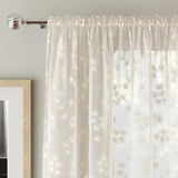 Delilah Voile Curtain Panel Cream