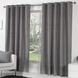 Sorbonne Eyelet Curtains Charcoal