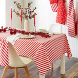 Christmas Candy Cane Table Cloth