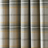 Aviemore Tartan Eyelet Curtains Ochre 90" x 90"