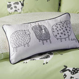 Dotty Sheep Natural Filled Cushion