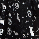 Boo! Fleece Throw Black