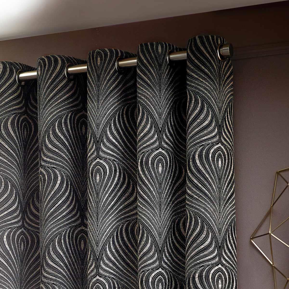 Gatsby Jacquard Lined Eyelet Curtains