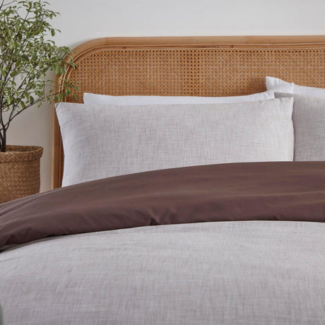 Biscay Cotton Brown Duvet Cover Set