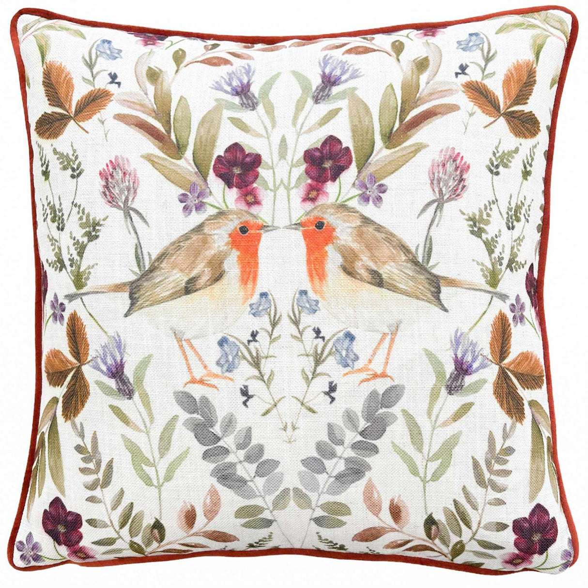 Mirrored Robin Sunset Cushion Cover 17" x 17"