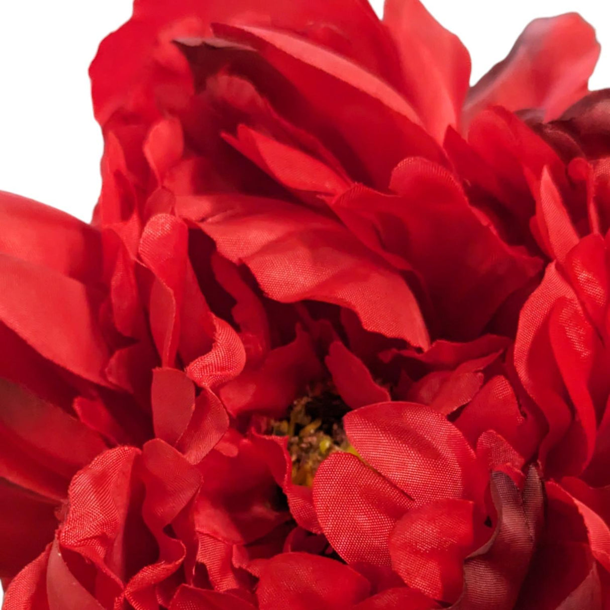 Artificial Peony Flower Stem Red