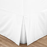 Easy-Iron Percale Pleated Fitted Valance Sheet White