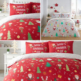 Elf & Santa Duvet Cover Set