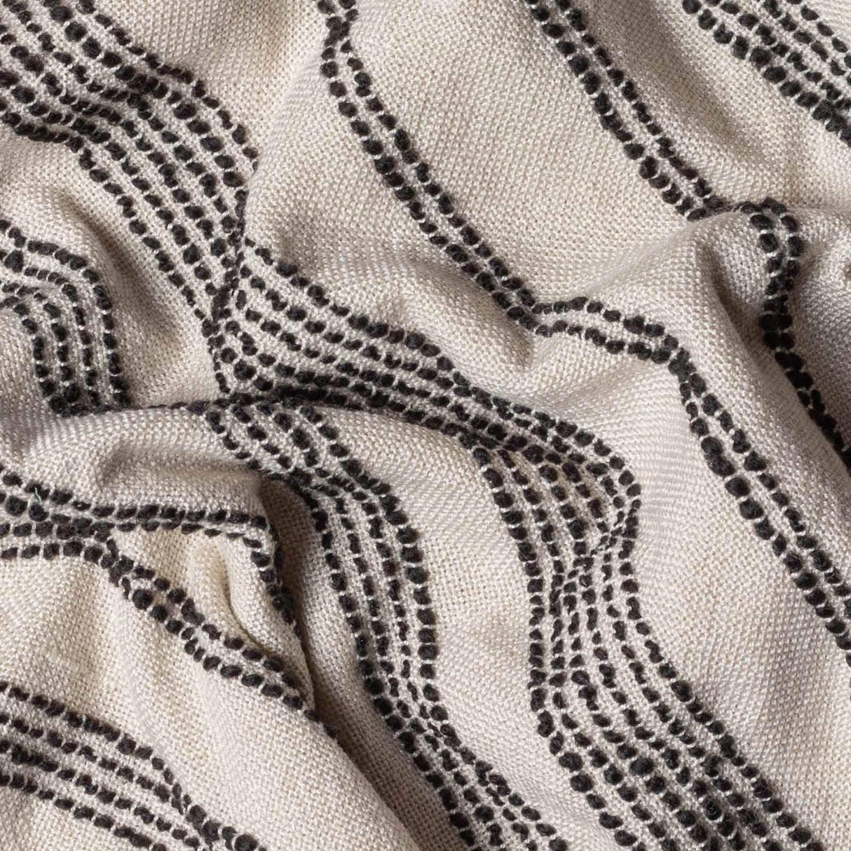 Jour Woven Fringed Throw Natural