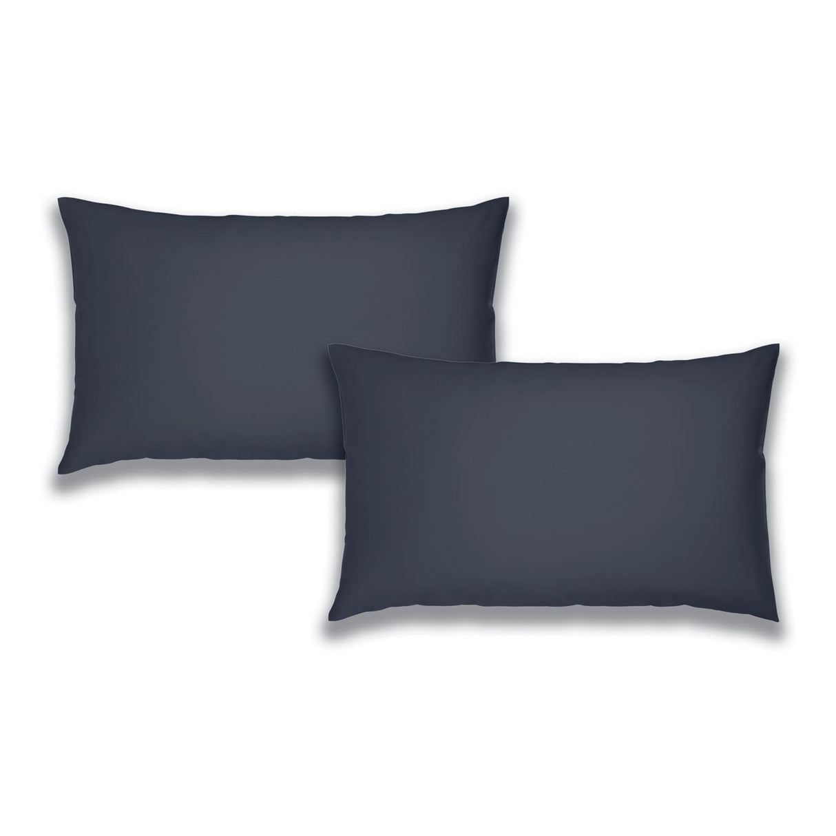 Brushed Cotton Flannelette Pillowcase Pair Navy