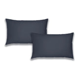 Brushed Cotton Flannelette Pillowcase Pair Navy