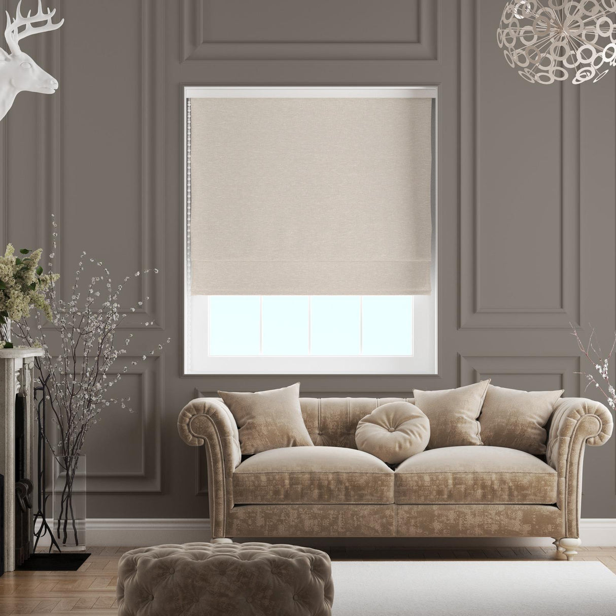 Vinyasa Natural Made To Measure Roman Blind