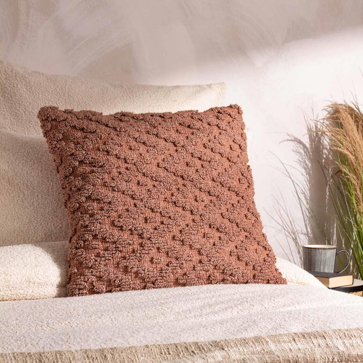 Calvay Cushion Cover Baked Earth