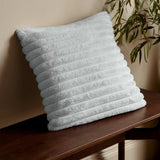 Cosy Ribbed Cushion Grey