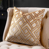 Henley Velvet Jacquard Cushion Cover 20" x 20" (50cm x 50cm)