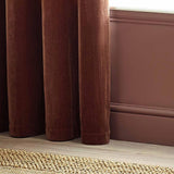 Heavy Chenille Room Darkening Eyelet Curtains