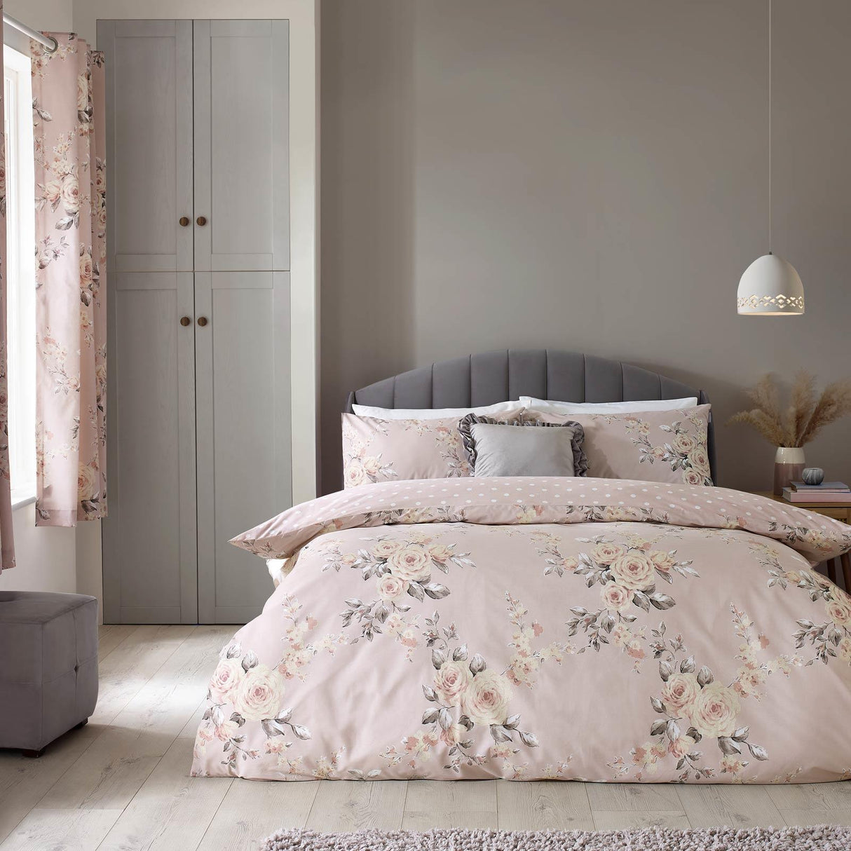 Canterbury Floral Duvet Cover Set Blush