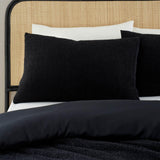 Soft Boucle Black Duvet Cover Set