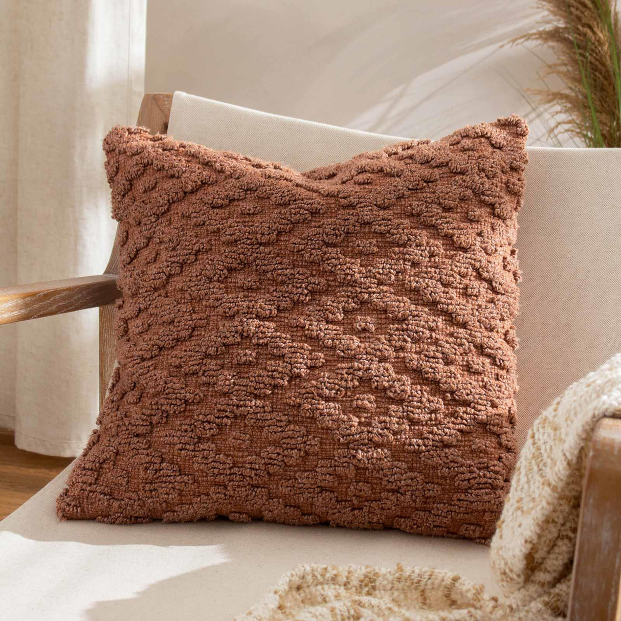 Calvay Cushion Cover Baked Earth