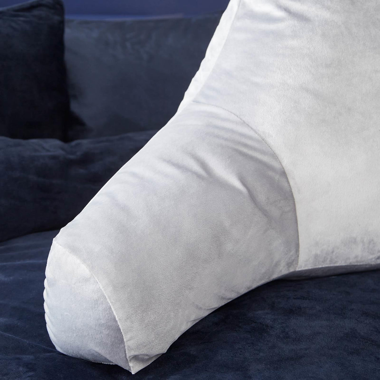 Kingsley Matt Velvet Cuddle Cushion Silver