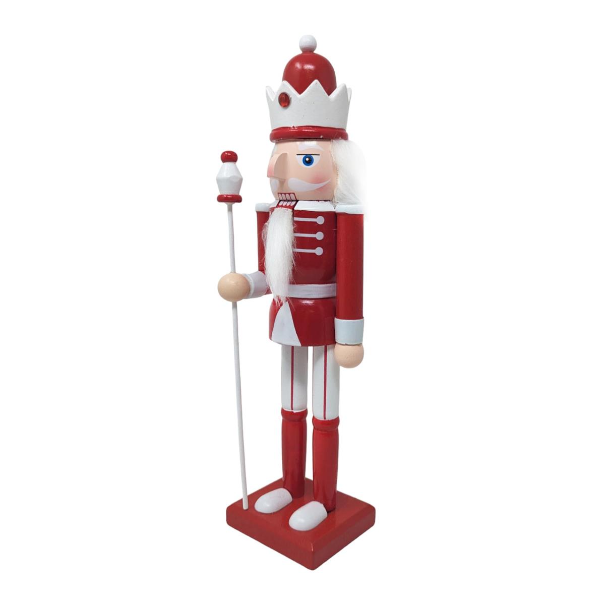 Candy Cane Nutcracker with Sceptre