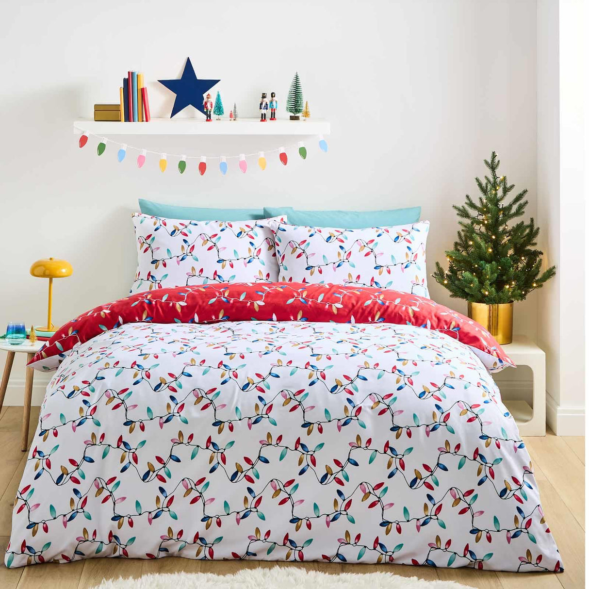 Christmas Lights Duvet Cover Set