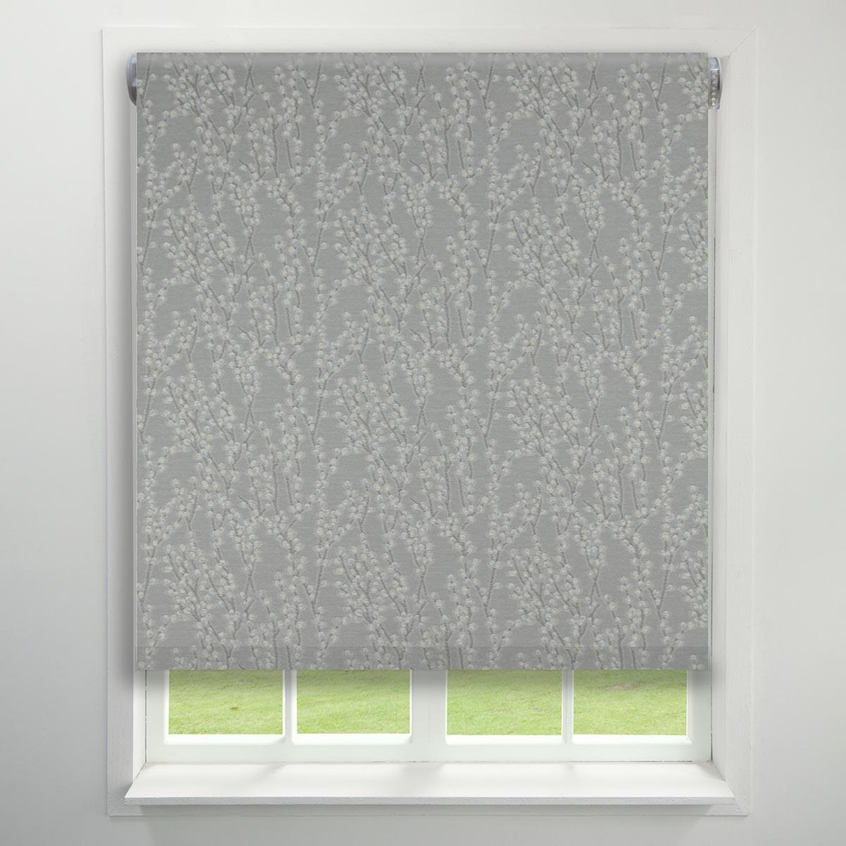 Willow Made to Measure Roller Blind (Dim Out) Silver