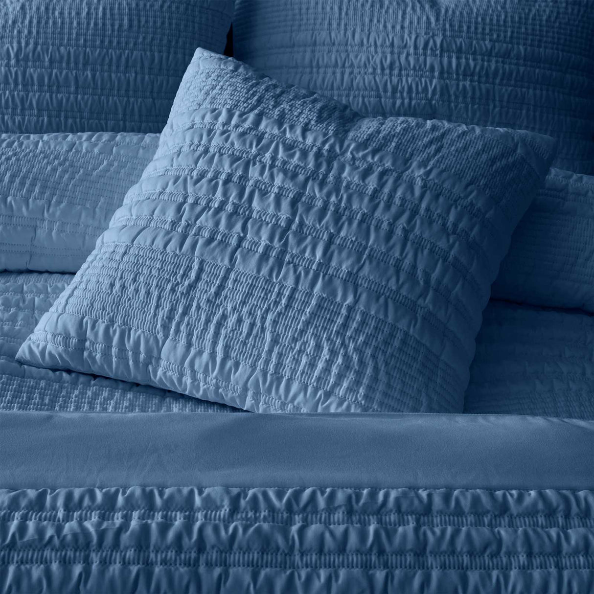 Lennon Stripe Cushion Blue