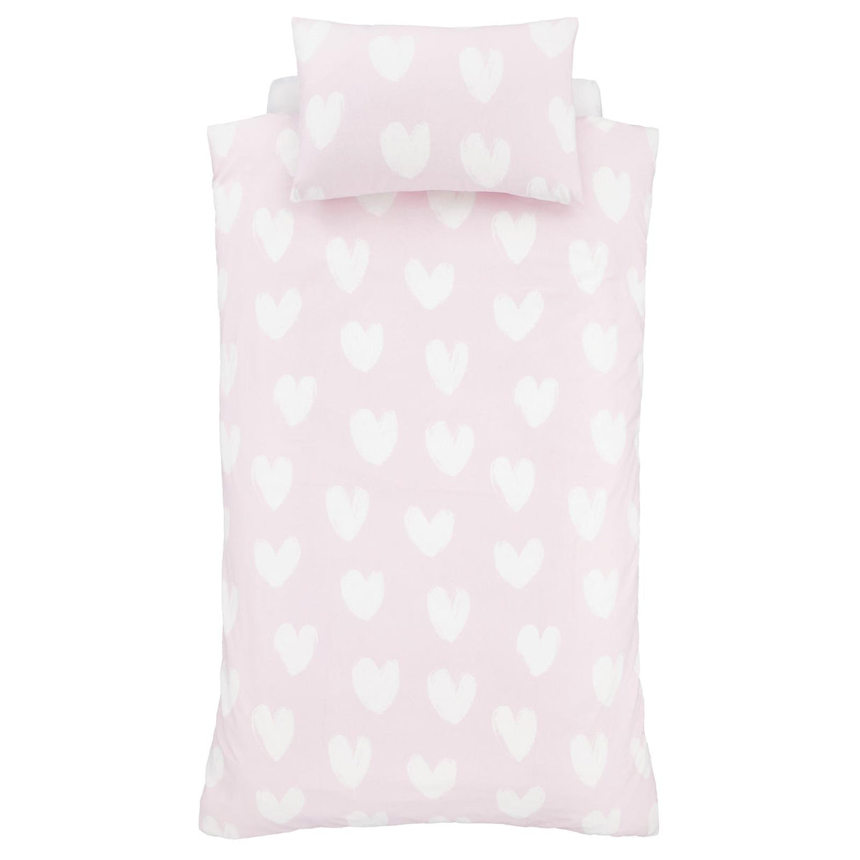 Brushed Hearts Duvet Cover Set