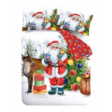 Christmas Retro Santa Duvet Cover Set