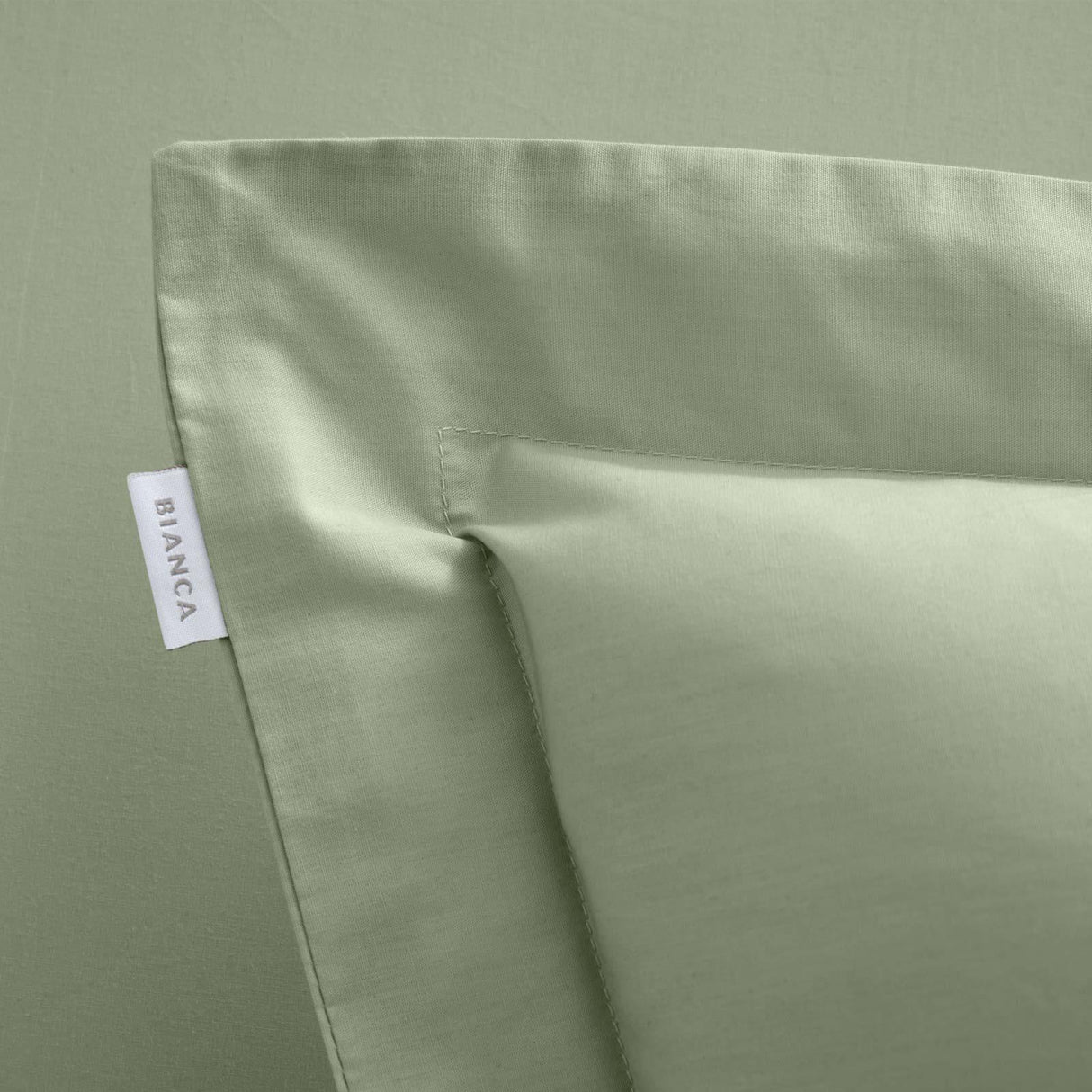 200TC Cotton Percale Oxford Pillowcases Sage