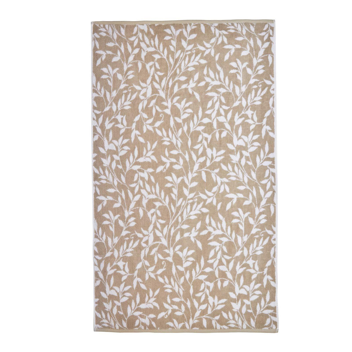 Sandringham Jacquard Leaf Towel Natural