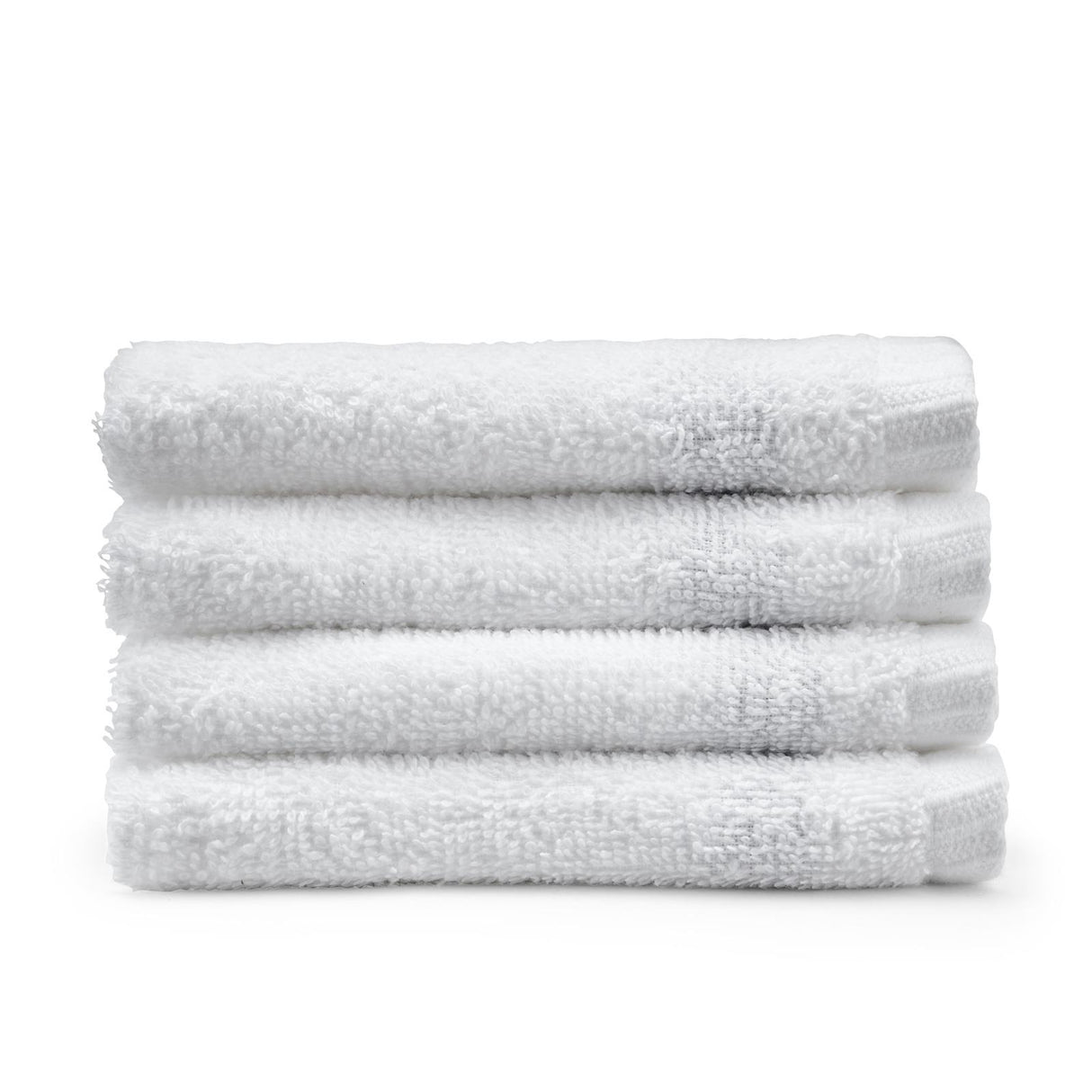 Quick Dry 100% Cotton Face Cloth 4 Pack White