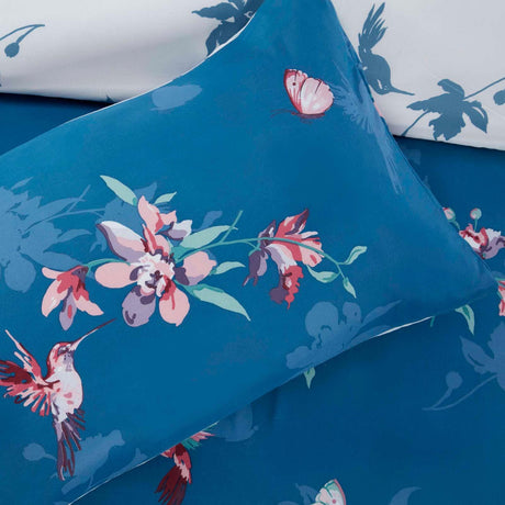 So Soft Hummingbird Duvet Cover Set Blue