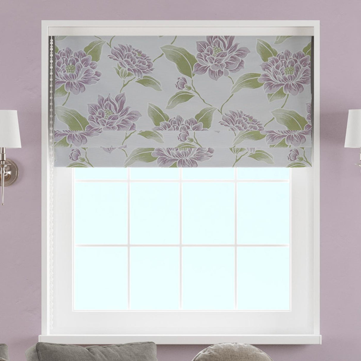 Arranmore Mauve Made to Measure Roman Blind