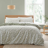 Shadow Leaves Duvet Cover Set Green