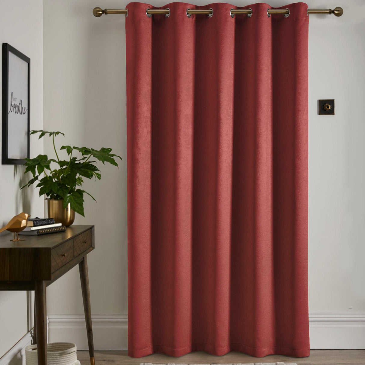 Strata Woven Thermal Door Curtain 66" x 84"