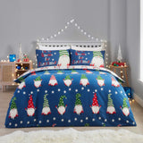 Gnome for Christmas Duvet Cover Set Navy