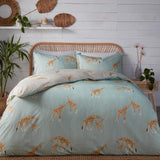 Milo Giraffe Duvet Cover Set Duck Egg