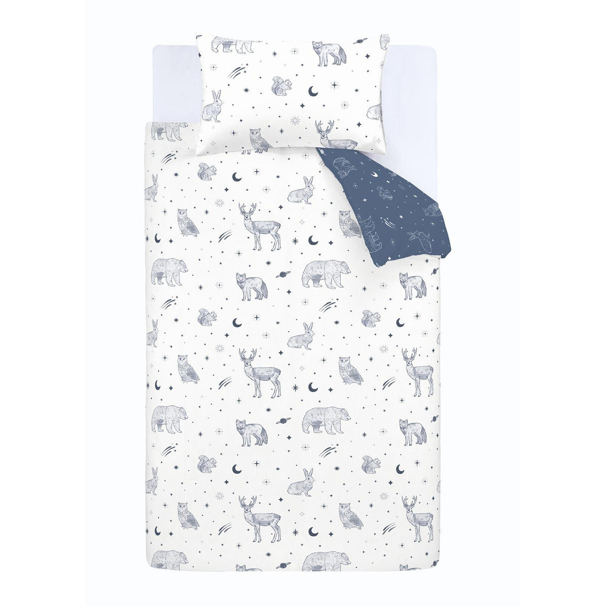 Brushed Starlight Animals Duvet Cover Set