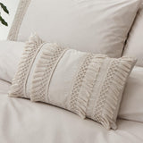 Izmir Cotton Tassel Cushion Stone Grey