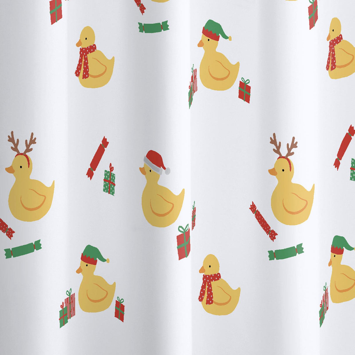 Christmas Quacker Shower Curtain