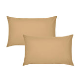 Easy-Iron Percale Pillowcase Pair Caramel